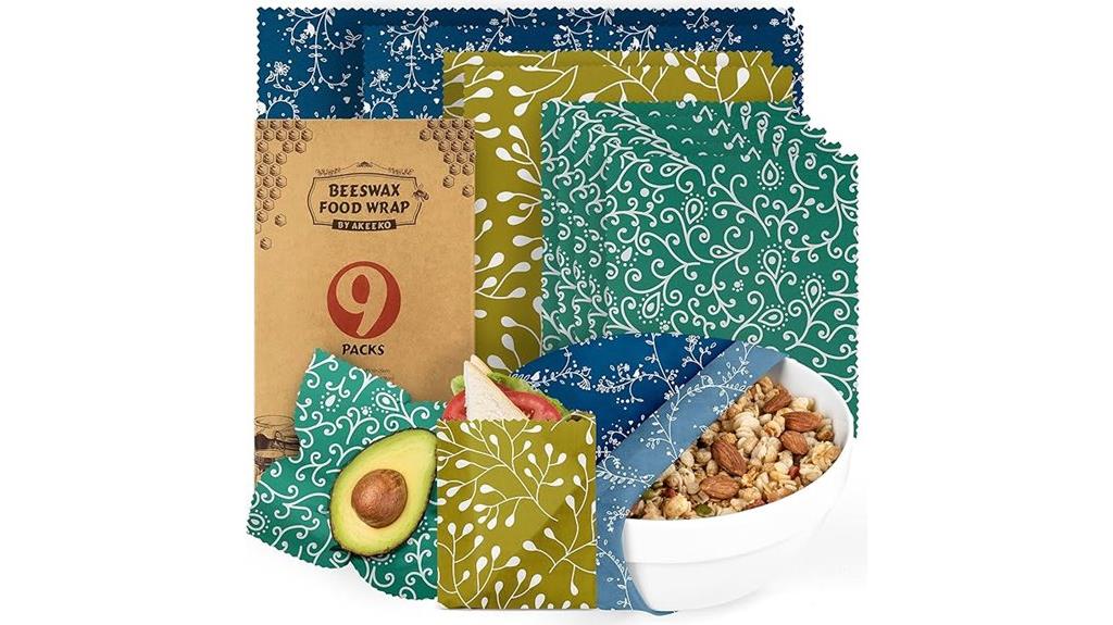reusable beeswax food wraps