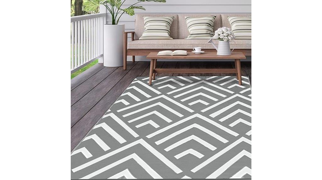 reversible waterproof patio rug
