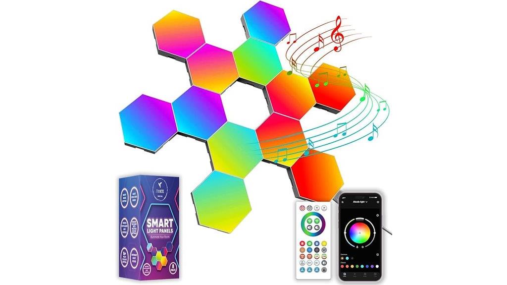 rgb hexagon led panels