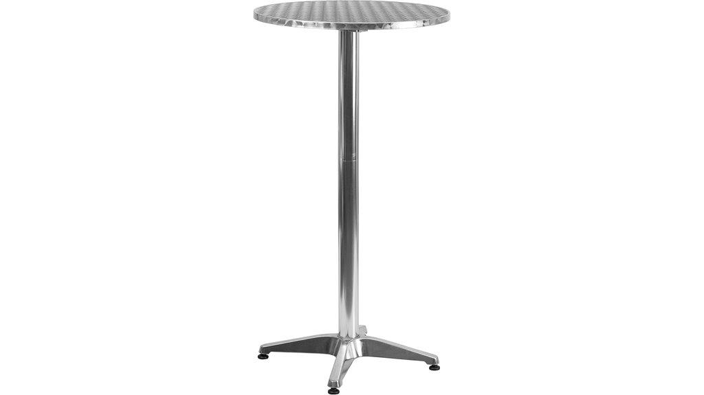 round aluminum indoor outdoor table