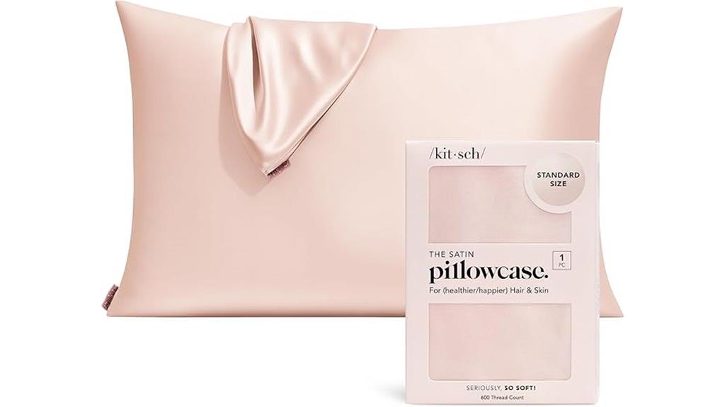 satin pillowcase with zipper