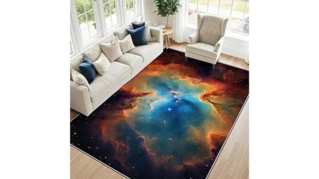 sci fi galaxy rug