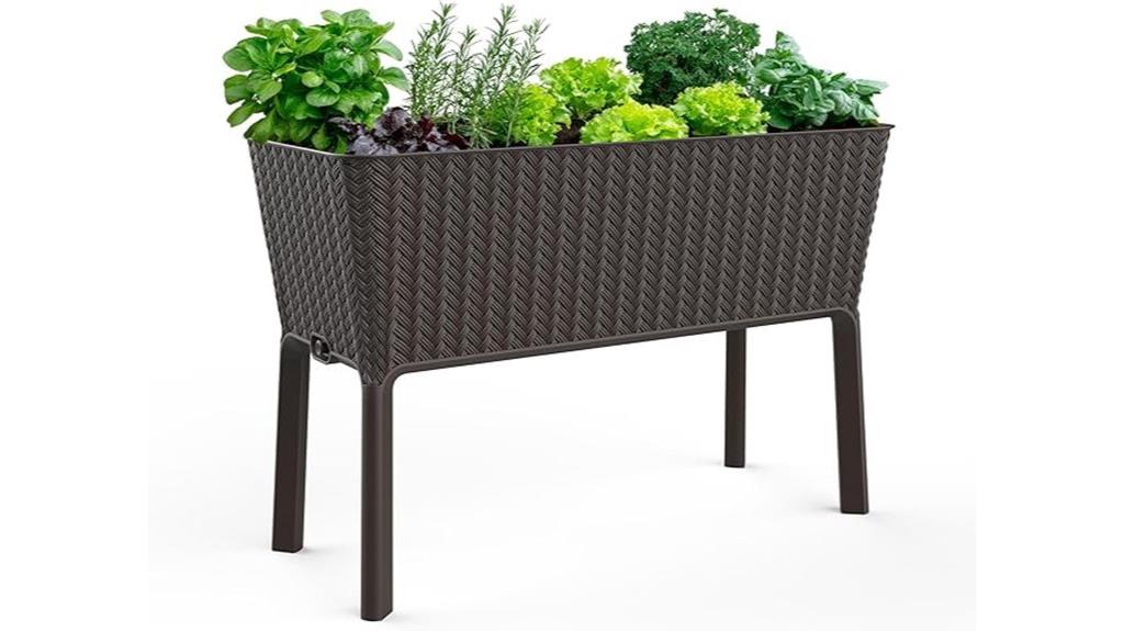 self watering garden bed