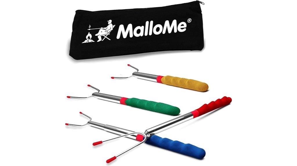 set of four marshmallow sticks