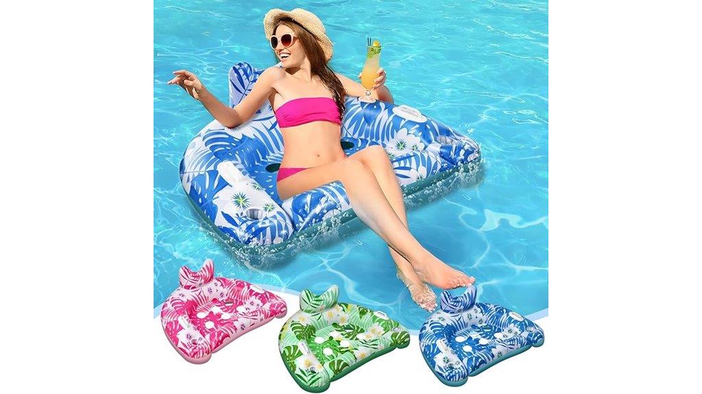 set of three inflatable floats