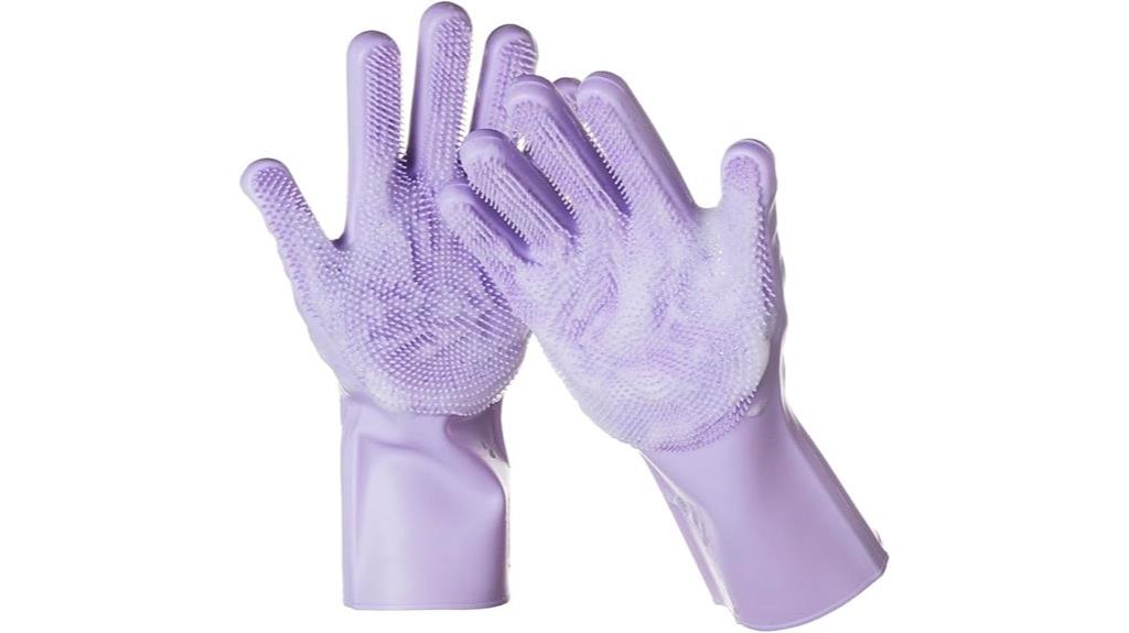 silicone pet grooming gloves