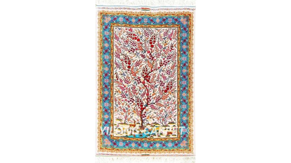 silk handmade rug