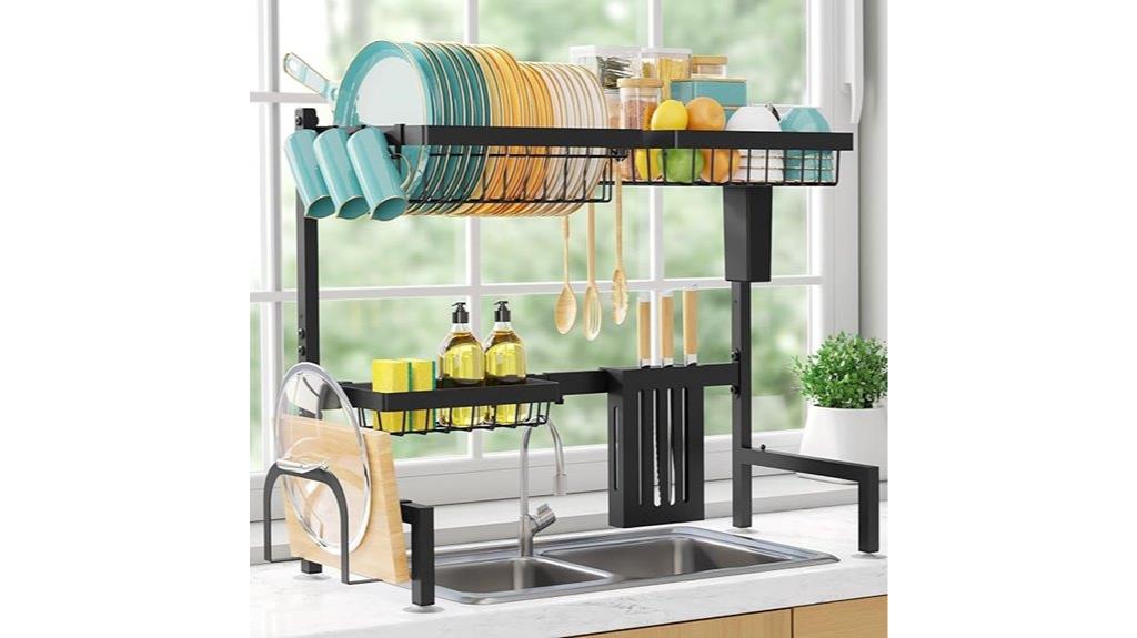 sink mounted drying rack