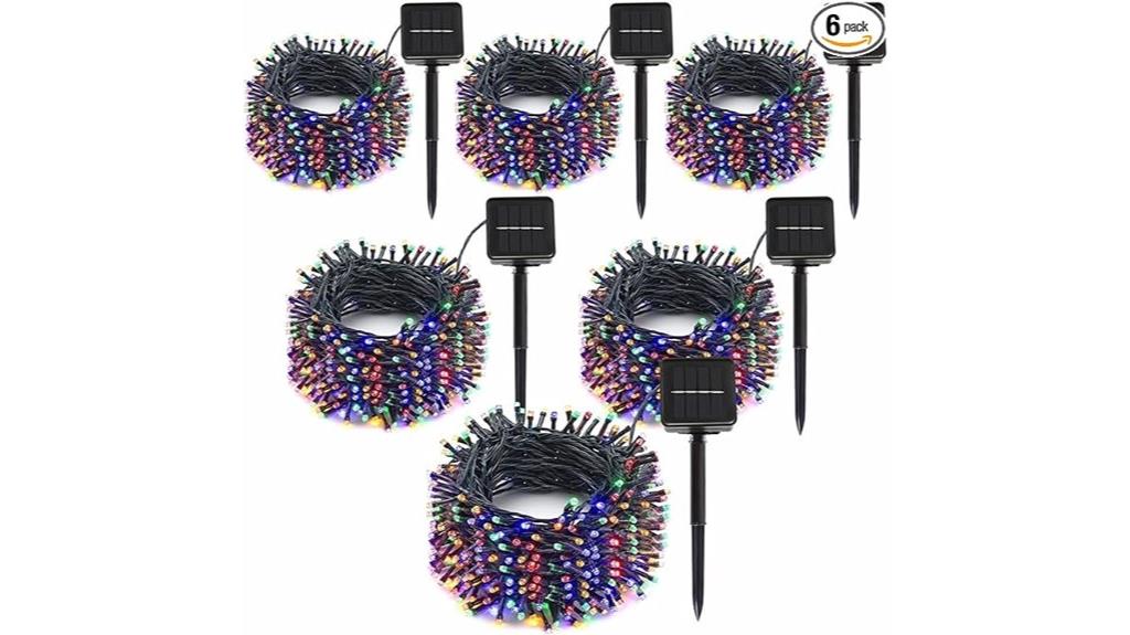 six pack solar led lights