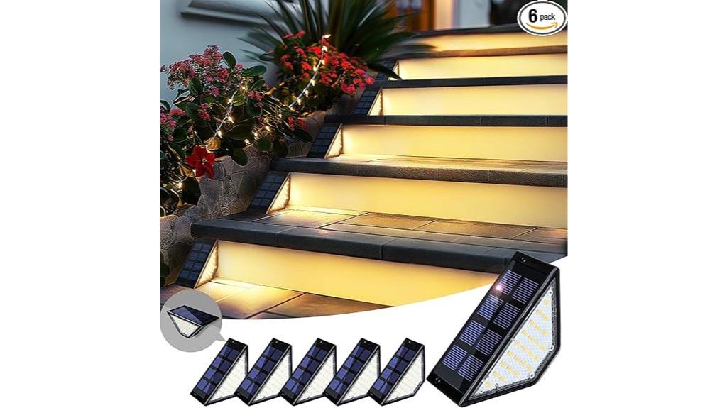 six waterproof solar lights