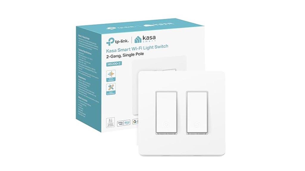 smart 2 gang light switch