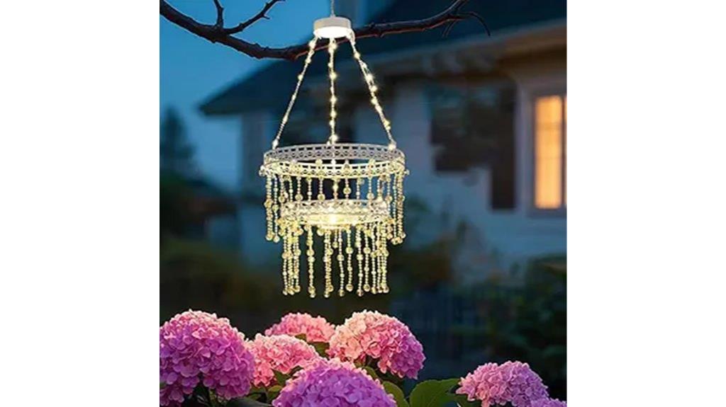 solar garden crystal lights