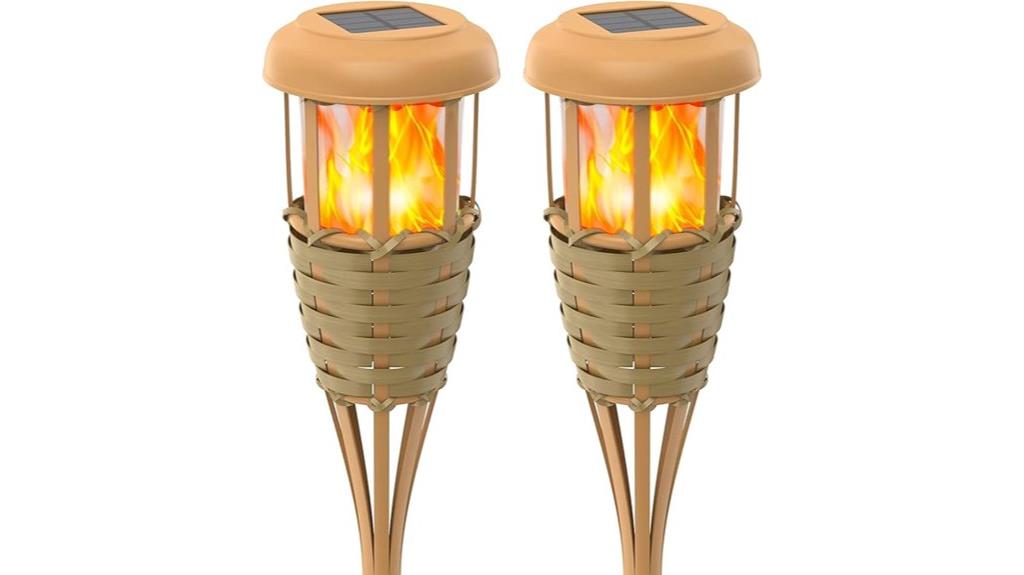 solar powered flickering flames