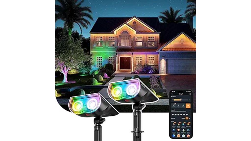 solar powered outdoor spotlights