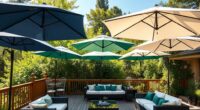 solar powered outdoor umbrellas