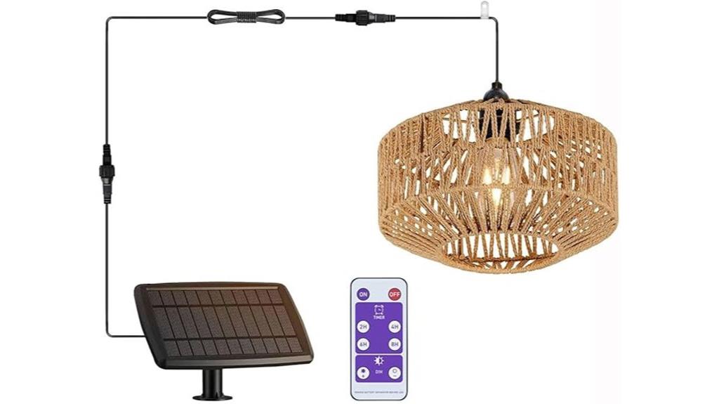 solar waterproof outdoor chandelier