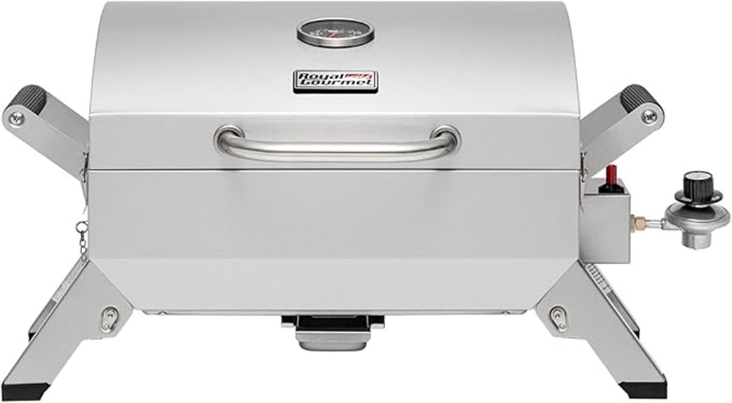 stainless portable grill locks