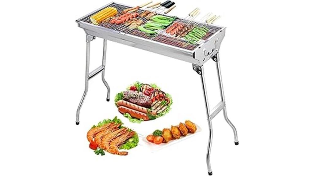stainless steel portable bbq