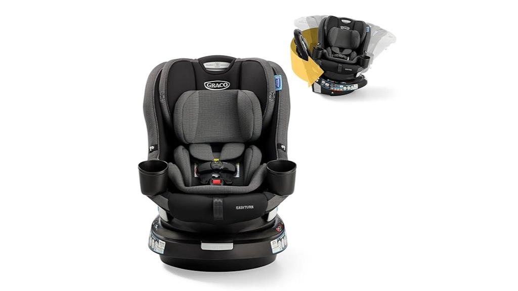 swiveling convertible car seat