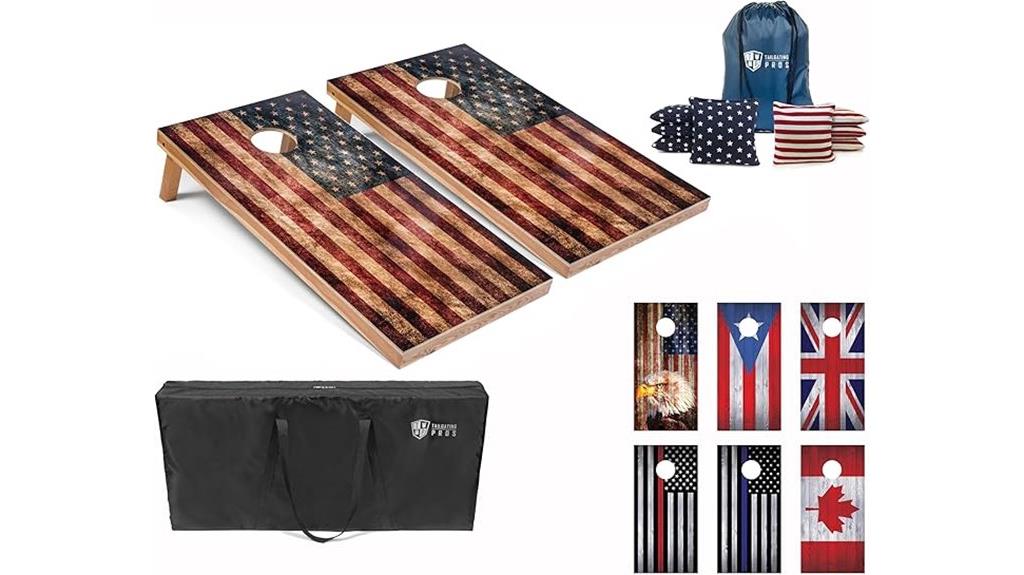 tailgating cornhole board set