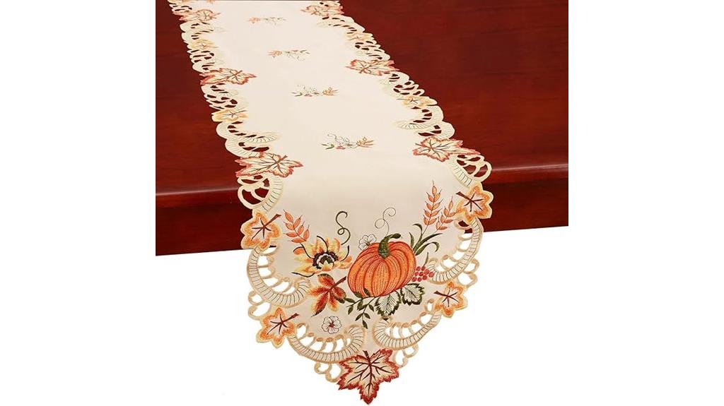 thanksgiving pumpkin table runner