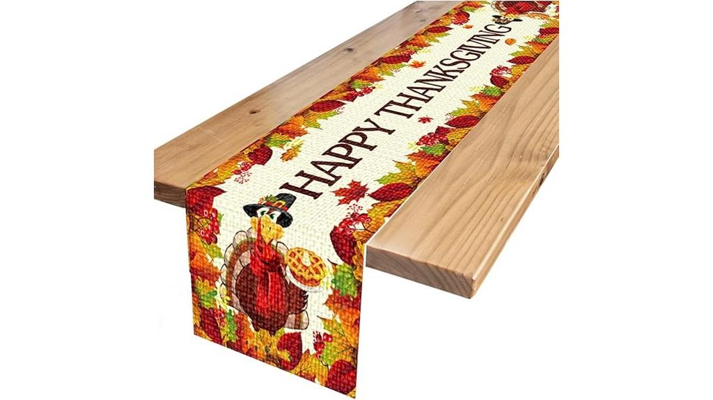 thanksgiving turkey table runner