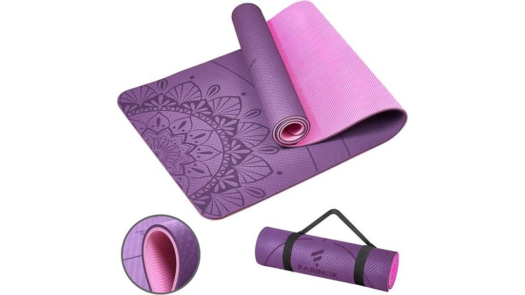 thick non slip yoga mat