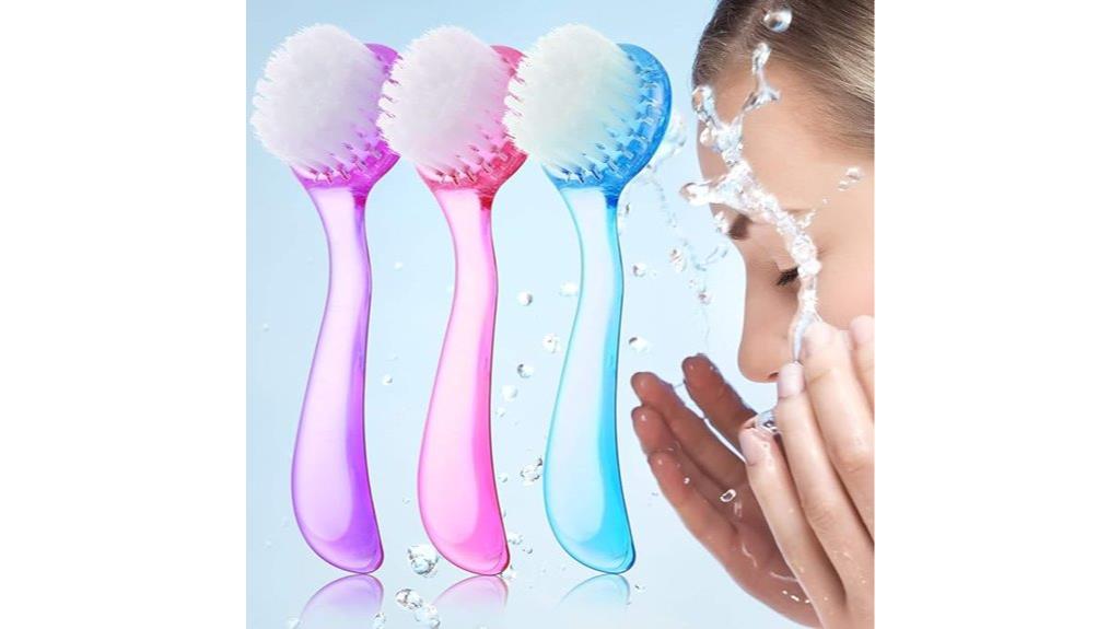 three piece cleansing brush set
