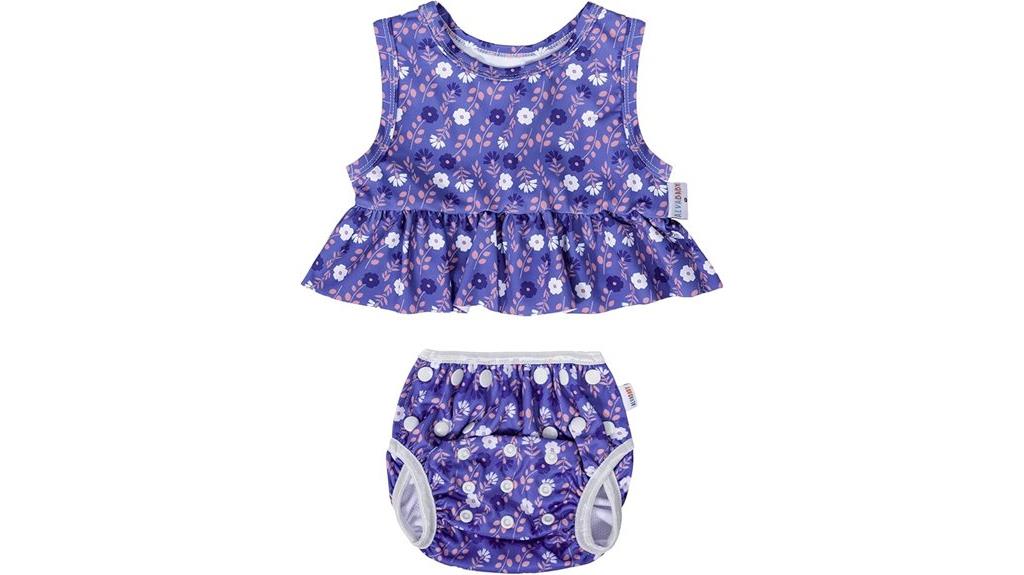 toddler girl swimsuit reusable diaper