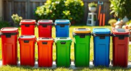 top collapsible outdoor trash cans
