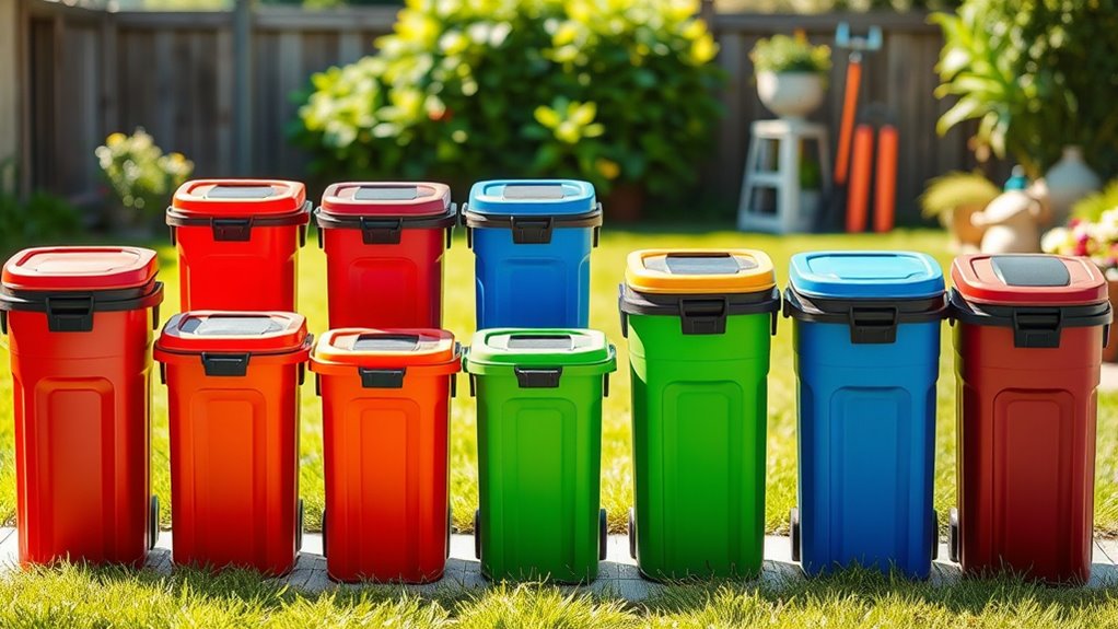 top collapsible outdoor trash cans