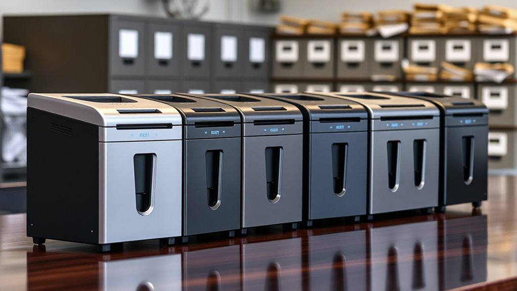 top cross cut shredders