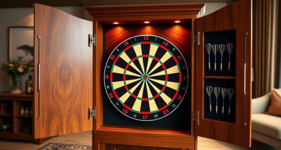 top dartboard cabinet sets