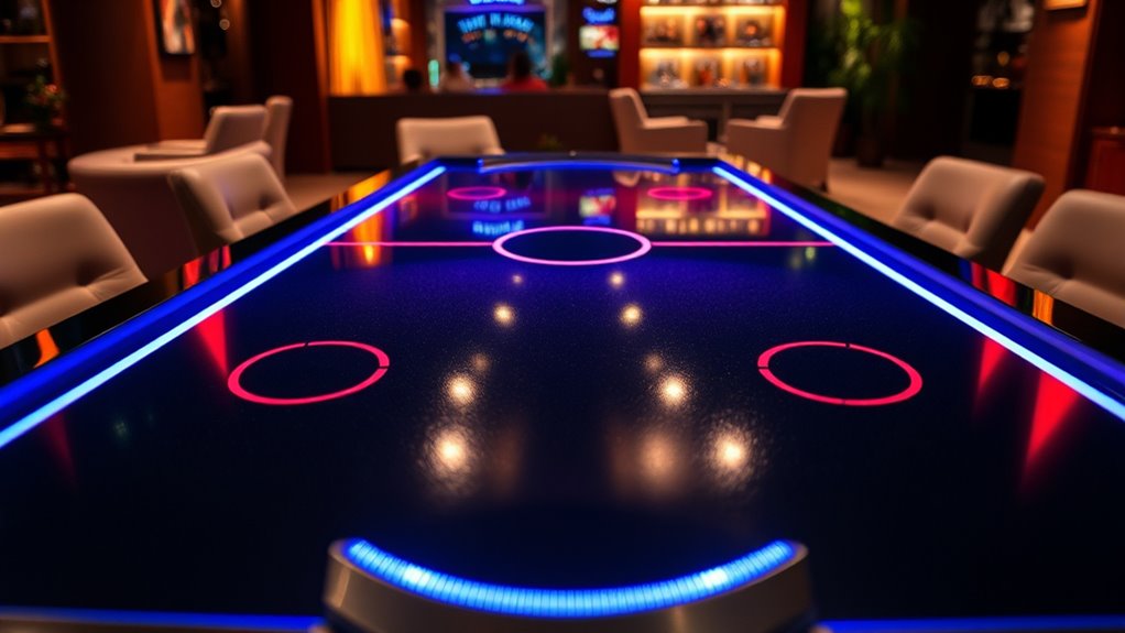 top full size air hockey tables
