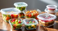 top glass food storage