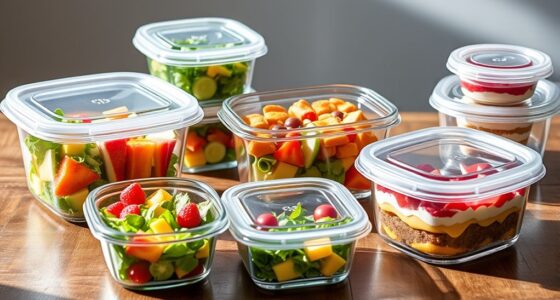 top glass food storage