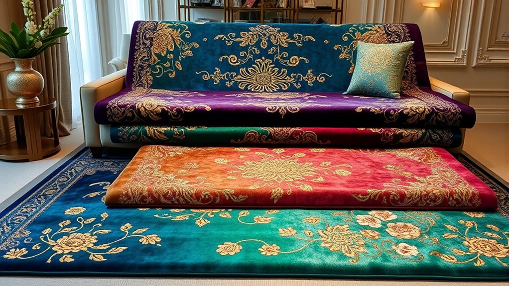 top metallic silk rug choices