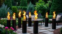 top outdoor propane fire columns