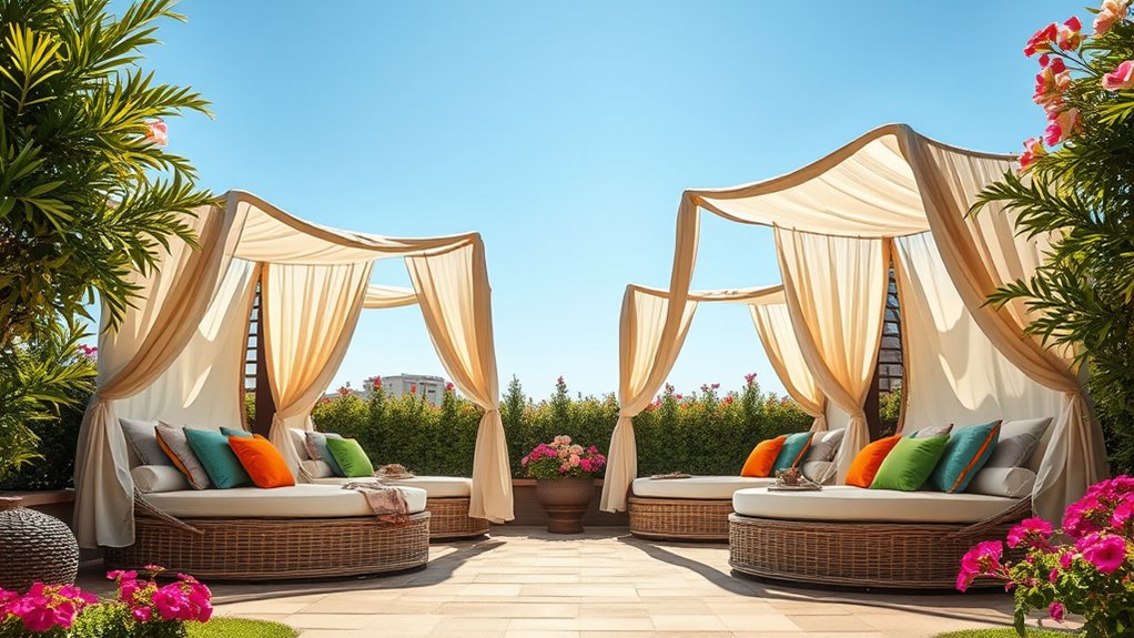 top patio daybeds with canopies