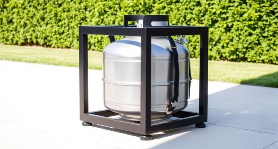 top propane tank storage options