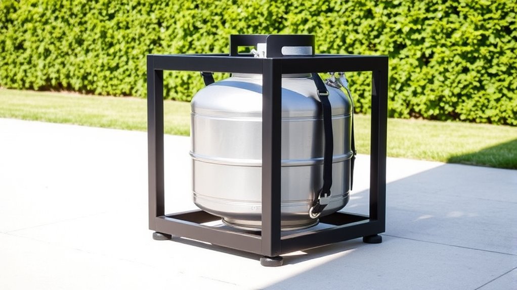 top propane tank storage options