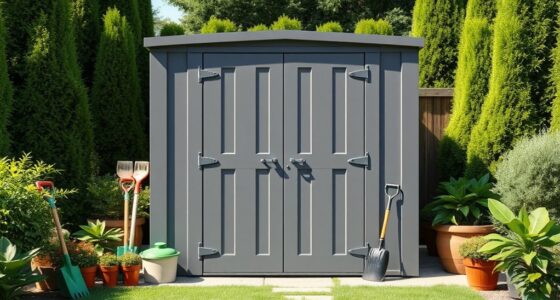 top resin outdoor storage sheds