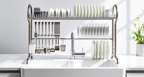 top sink dish drying racks