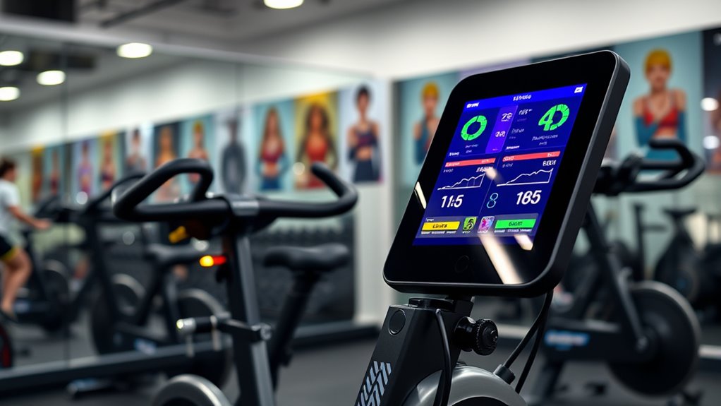 top spin bikes with screens