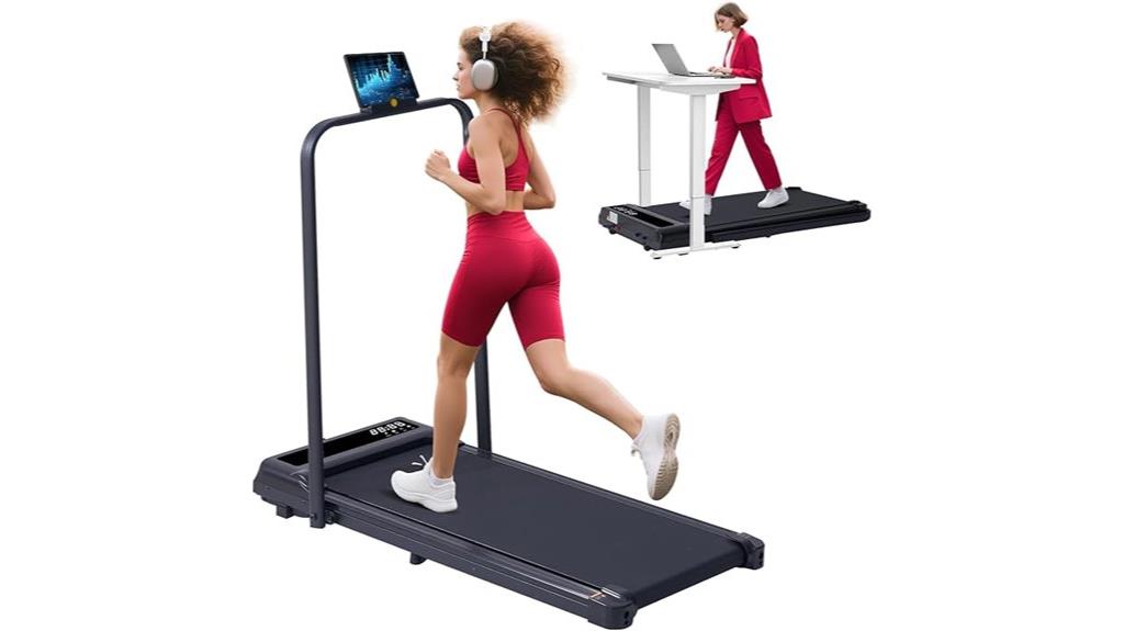 treadmill with handle bar