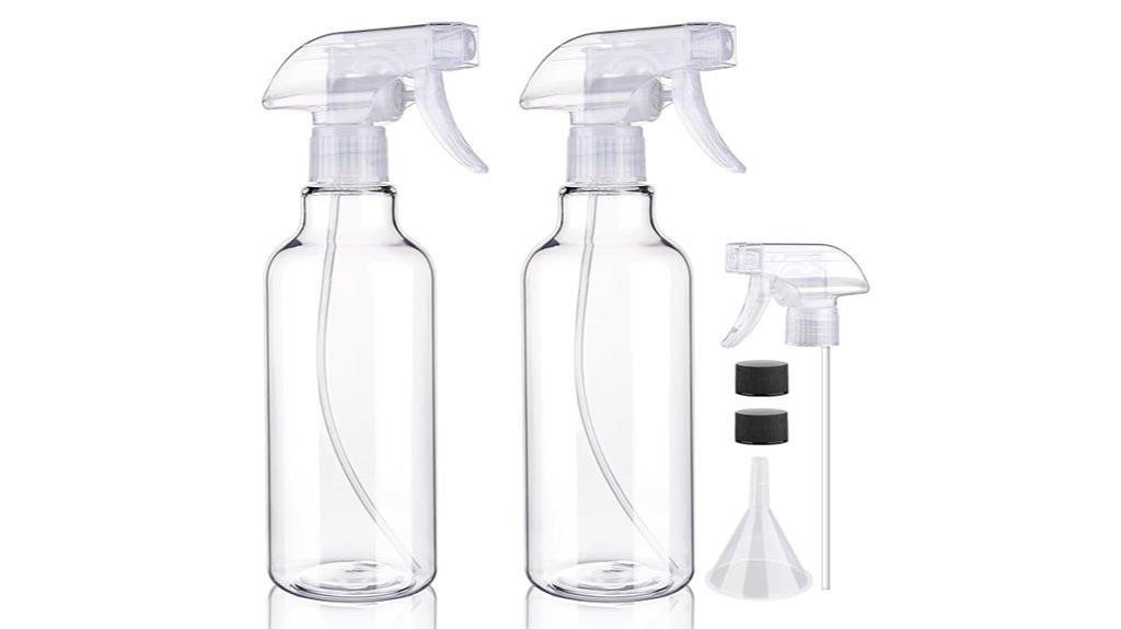 two 16 9oz plastic bottles