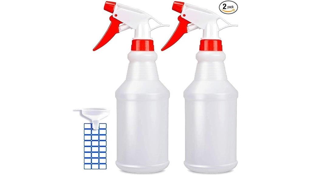 two 16oz spray bottles