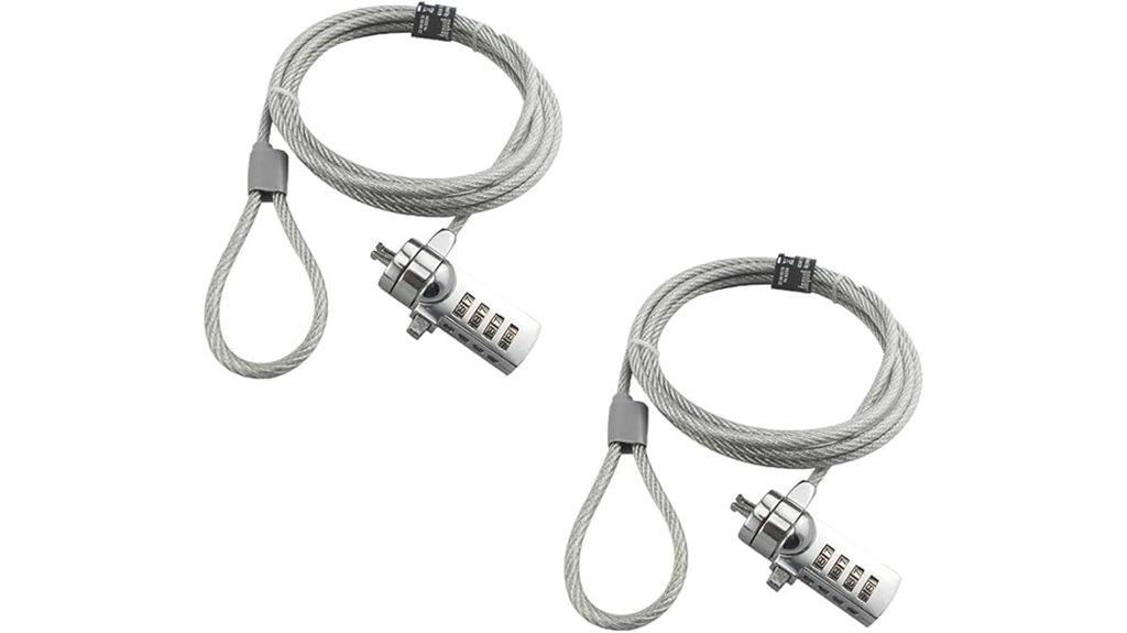 two laptop locks bundle