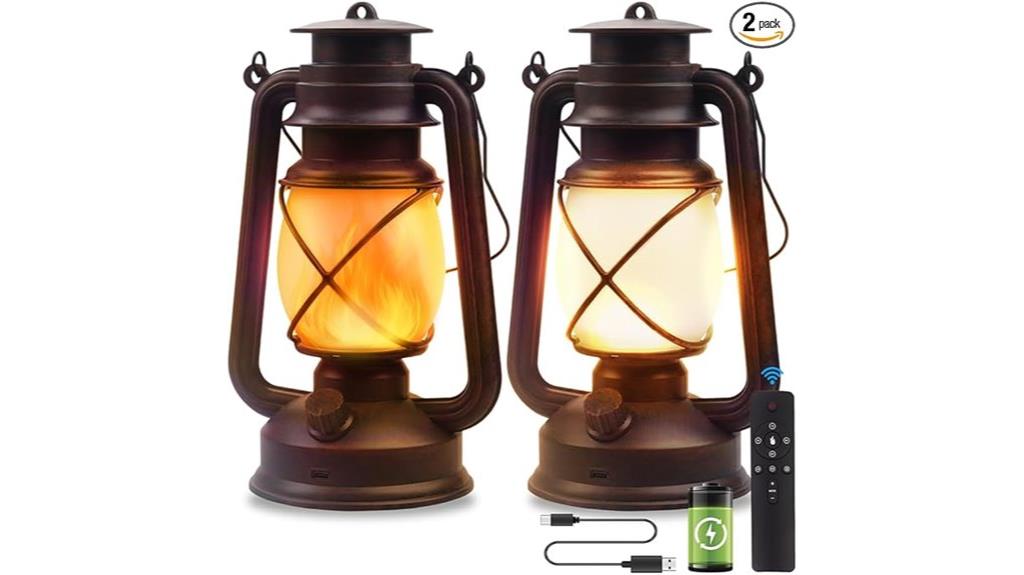 two led camping lanterns