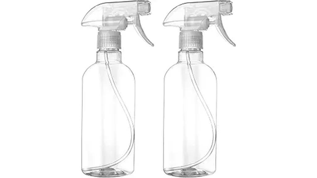 two pack cleaning spray bottles